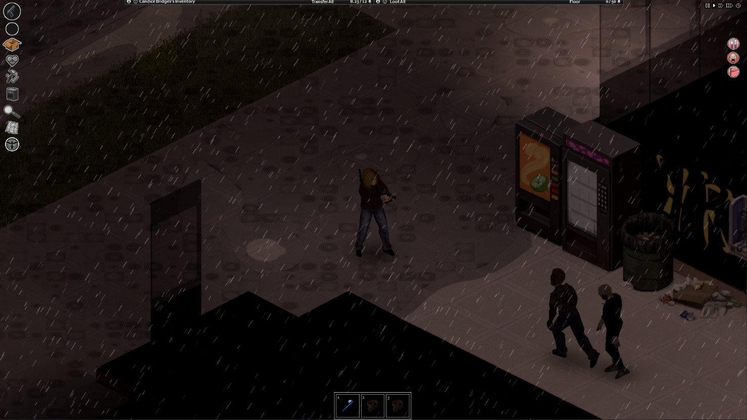 A Project Zomboid survivor moving carefully through Knox County while avoiding beginner mistakes