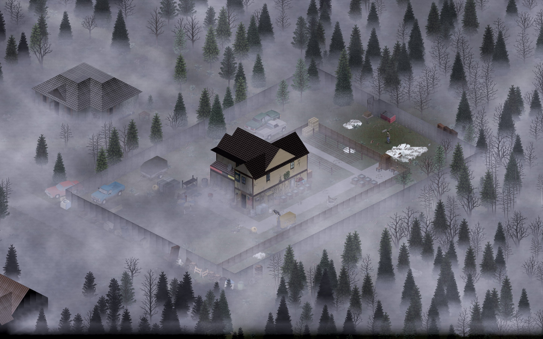 Project Zomboid gameplay scene